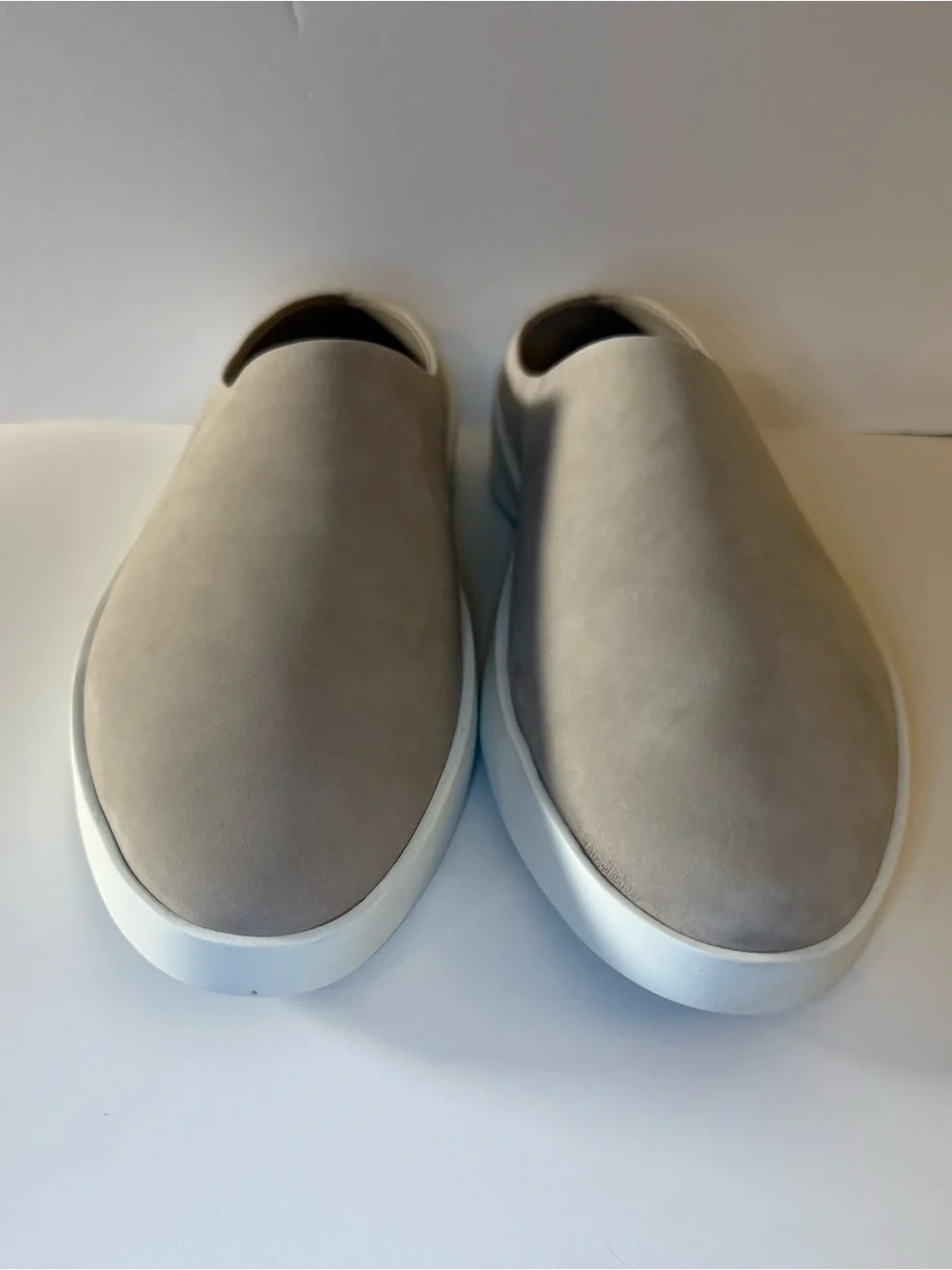 Men's Slip-On Suede Loafers in Beige - Casual Comfort